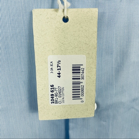 ALESSANDRO GHERARDI BLUE STRIPED POPLIN SHIRT - Picture 5 of 6